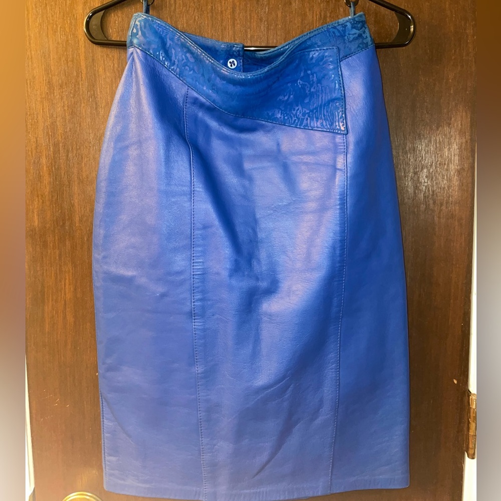 Vintage Cassidy Leather Fashions Leather Skirt